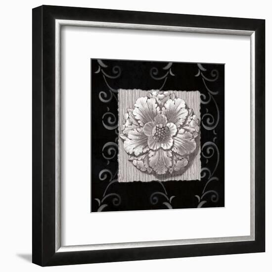 Vintage Classic Rosette IV-null-Framed Art Print