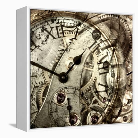 Vintage Clock-GI ArtLab-Framed Premier Image Canvas