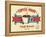 Vintage Coffee House Card-avean-Framed Stretched Canvas