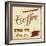 Vintage Coffee Poster-radubalint-Framed Premium Giclee Print