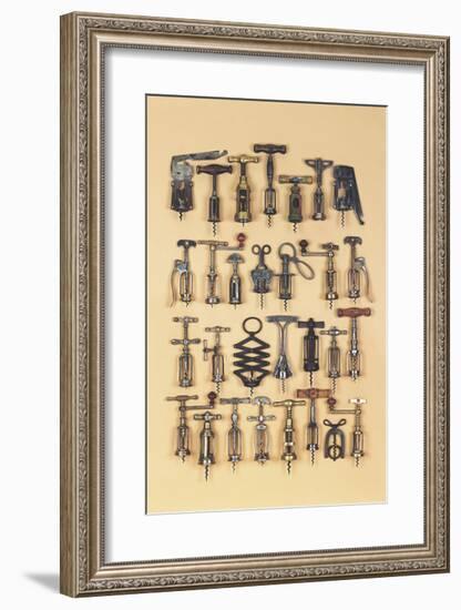 Vintage Corkscrews-Andrew Rose-Framed Giclee Print