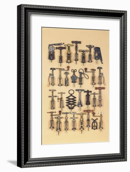 Vintage Corkscrews-Andrew Rose-Framed Giclee Print