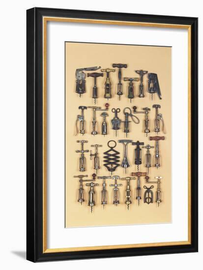 Vintage Corkscrews-Andrew Rose-Framed Giclee Print