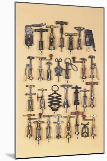 Vintage Corkscrews-Andrew Rose-Mounted Giclee Print