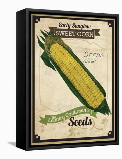 Vintage Corn Seed Packet-null-Framed Premier Image Canvas