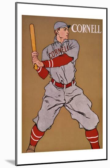 Vintage Cornell Baseball-null-Mounted Giclee Print
