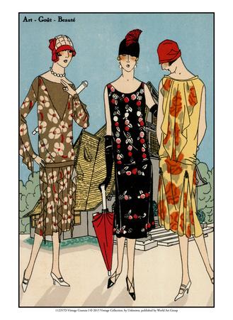Vintage Couture I Art Print by Unknown | Art.com