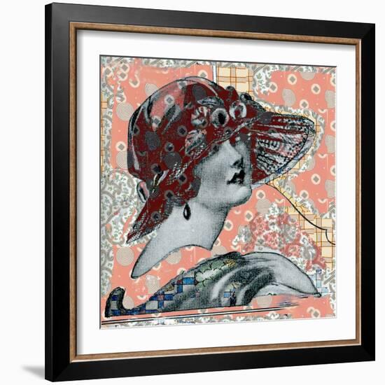 Vintage Couture I-Ricki Mountain-Framed Art Print