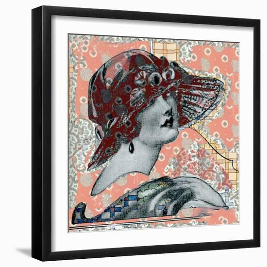 Vintage Couture I-Ricki Mountain-Framed Art Print