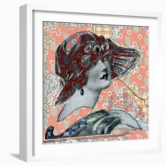 Vintage Couture I-Ricki Mountain-Framed Art Print