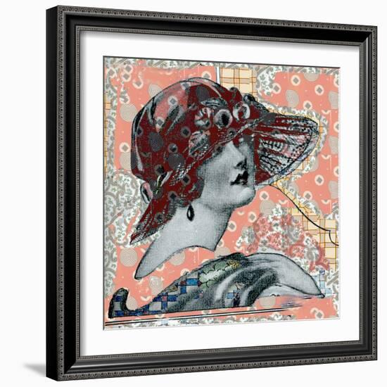 Vintage Couture I-Ricki Mountain-Framed Art Print