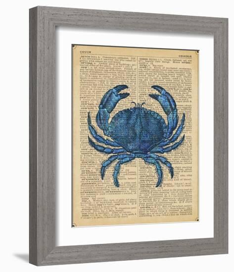 Vintage Crab-Sparx Studio-Framed Giclee Print
