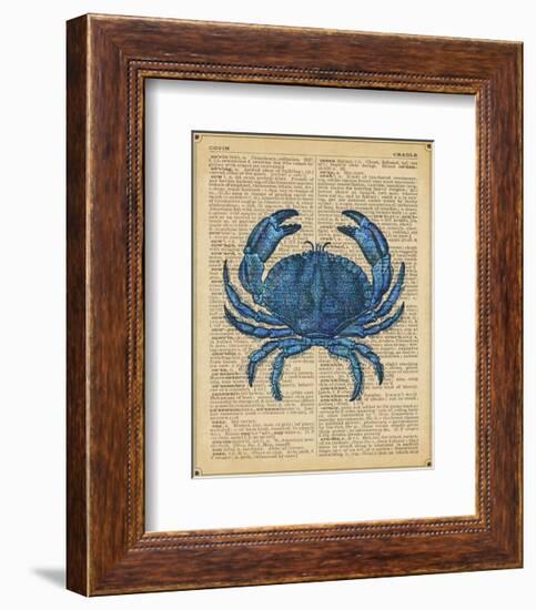 Vintage Crab-Sparx Studio-Framed Art Print