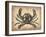 Vintage Crab-NaxArt-Framed Art Print