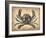 Vintage Crab-NaxArt-Framed Art Print