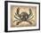 Vintage Crab-NaxArt-Framed Art Print