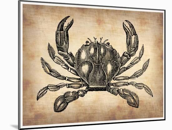 Vintage Crab-NaxArt-Mounted Art Print