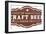 Vintage Craft Beer Bar Sign-daveh900-Framed Art Print