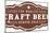 Vintage Craft Beer Bar Sign-daveh900-Mounted Art Print