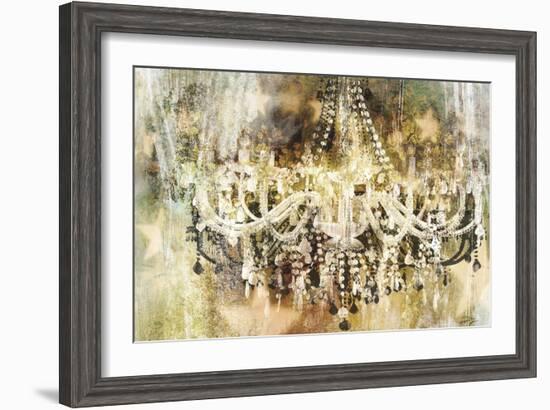 Vintage Crystal Chandelier-Eric Yang-Framed Art Print