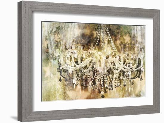 Vintage Crystal Chandelier-Eric Yang-Framed Art Print