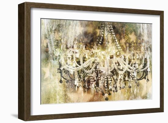 Vintage Crystal Chandelier-Eric Yang-Framed Art Print