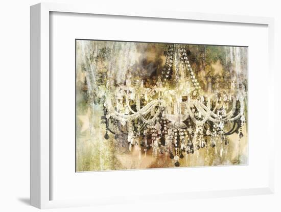 Vintage Crystal Chandelier-Eric Yang-Framed Art Print