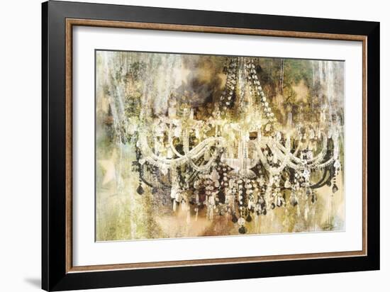 Vintage Crystal Chandelier-Eric Yang-Framed Art Print