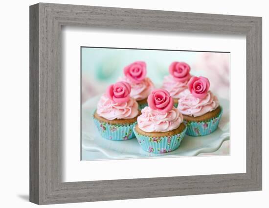 Vintage Cupcakes-Ruth Black-Framed Photographic Print