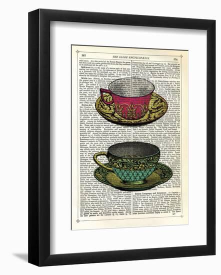 Vintage Cups-Marion Mcconaghie-Framed Art Print