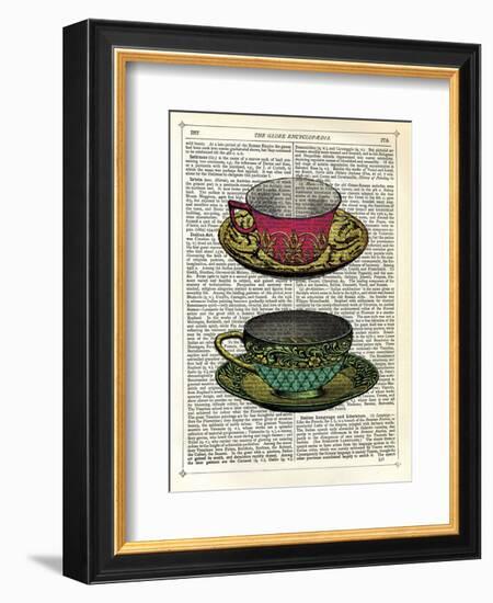 Vintage Cups-Marion Mcconaghie-Framed Art Print