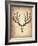 Vintage Deer Scull-NaxArt-Framed Art Print