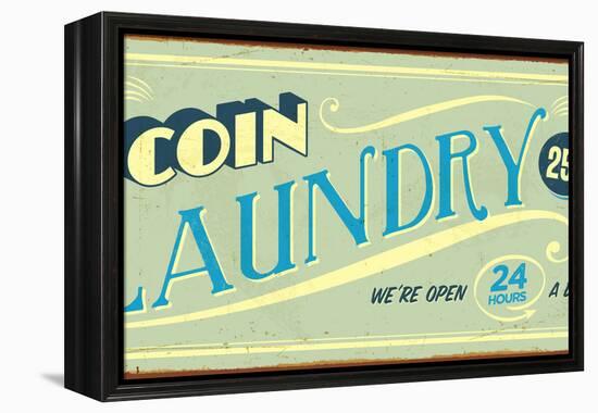 Vintage Design -  Coin Laundry-Real Callahan-Framed Premier Image Canvas