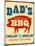 Vintage Design -  Dad's BBQ-Real Callahan-Mounted Photographic Print