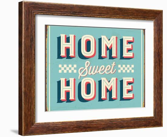 Vintage Design -  Home Sweet Home-Real Callahan-Framed Art Print