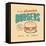 Vintage Design -  Homestyle Burgers-Real Callahan-Framed Stretched Canvas