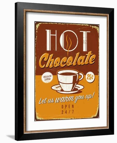 Vintage Design -  Hot Chocolate-Real Callahan-Framed Art Print