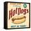 Vintage Design -  Hot Dogs-Real Callahan-Framed Premier Image Canvas