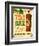 Vintage Design -  Tiki Bar-Real Callahan-Framed Premium Giclee Print