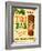 Vintage Design -  Tiki Bar-Real Callahan-Framed Art Print