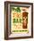 Vintage Design -  Tiki Bar-Real Callahan-Framed Art Print