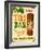 Vintage Design -  Tiki Bar-Real Callahan-Framed Art Print