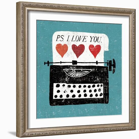 Vintage Desktop-null-Framed Premium Giclee Print