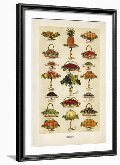 Vintage Dessert-The Vintage Collection-Framed Giclee Print