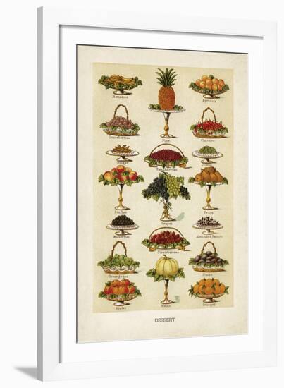 Vintage Dessert-The Vintage Collection-Framed Giclee Print