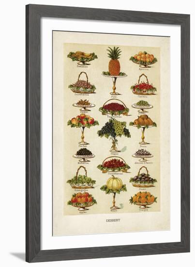 Vintage Dessert-The Vintage Collection-Framed Giclee Print