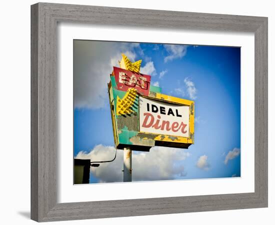 Vintage Diner I-Recapturist-Framed Photographic Print