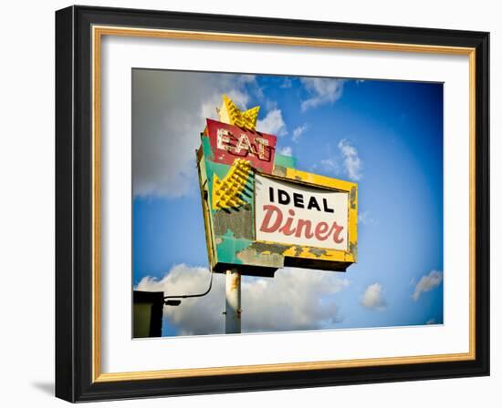 Vintage Diner I-Recapturist-Framed Photographic Print