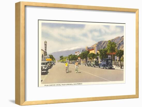Vintage Downtown Palm Springs-null-Framed Premium Giclee Print