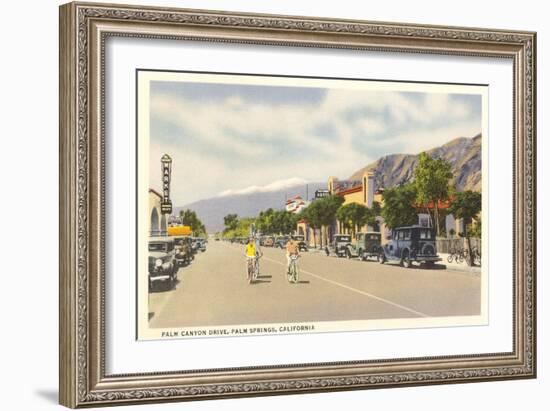 Vintage Downtown Palm Springs-null-Framed Premium Giclee Print